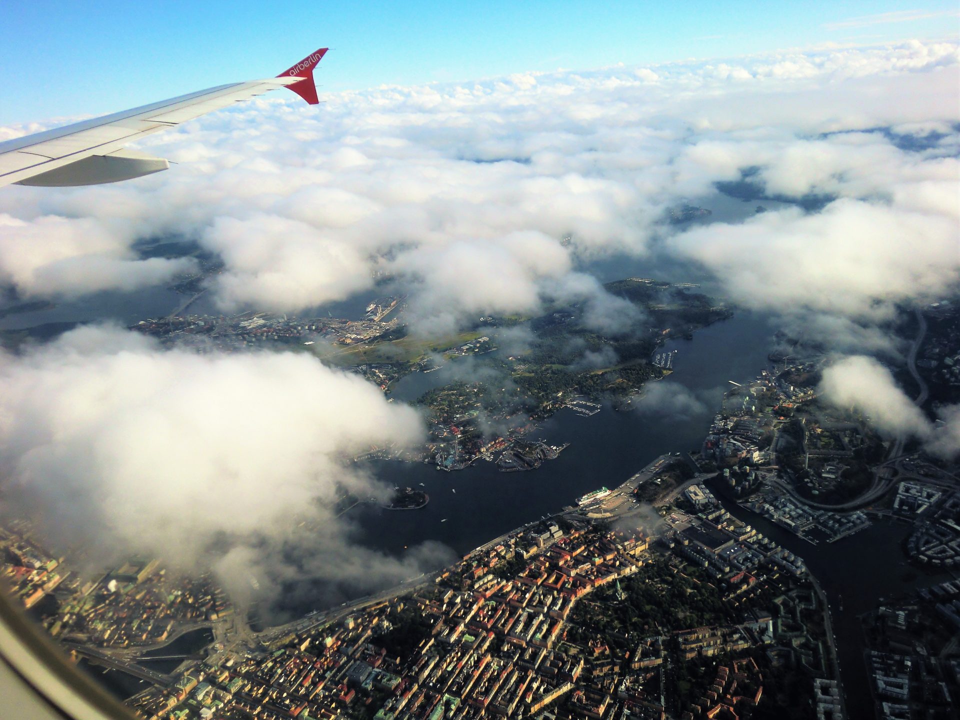 Landeanflug auf Stockholm