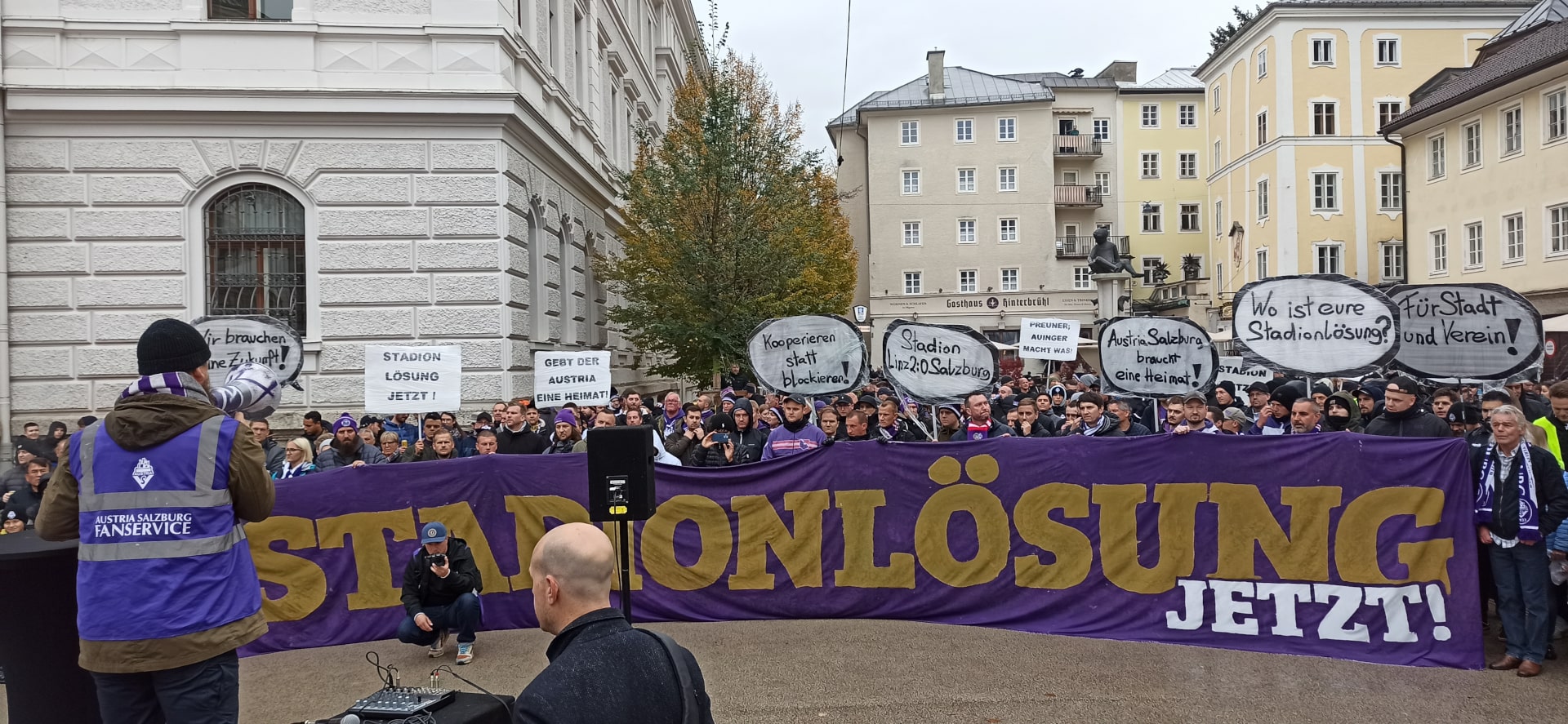Rede Abschlusskundgebung Demonstration Austria Salzburg