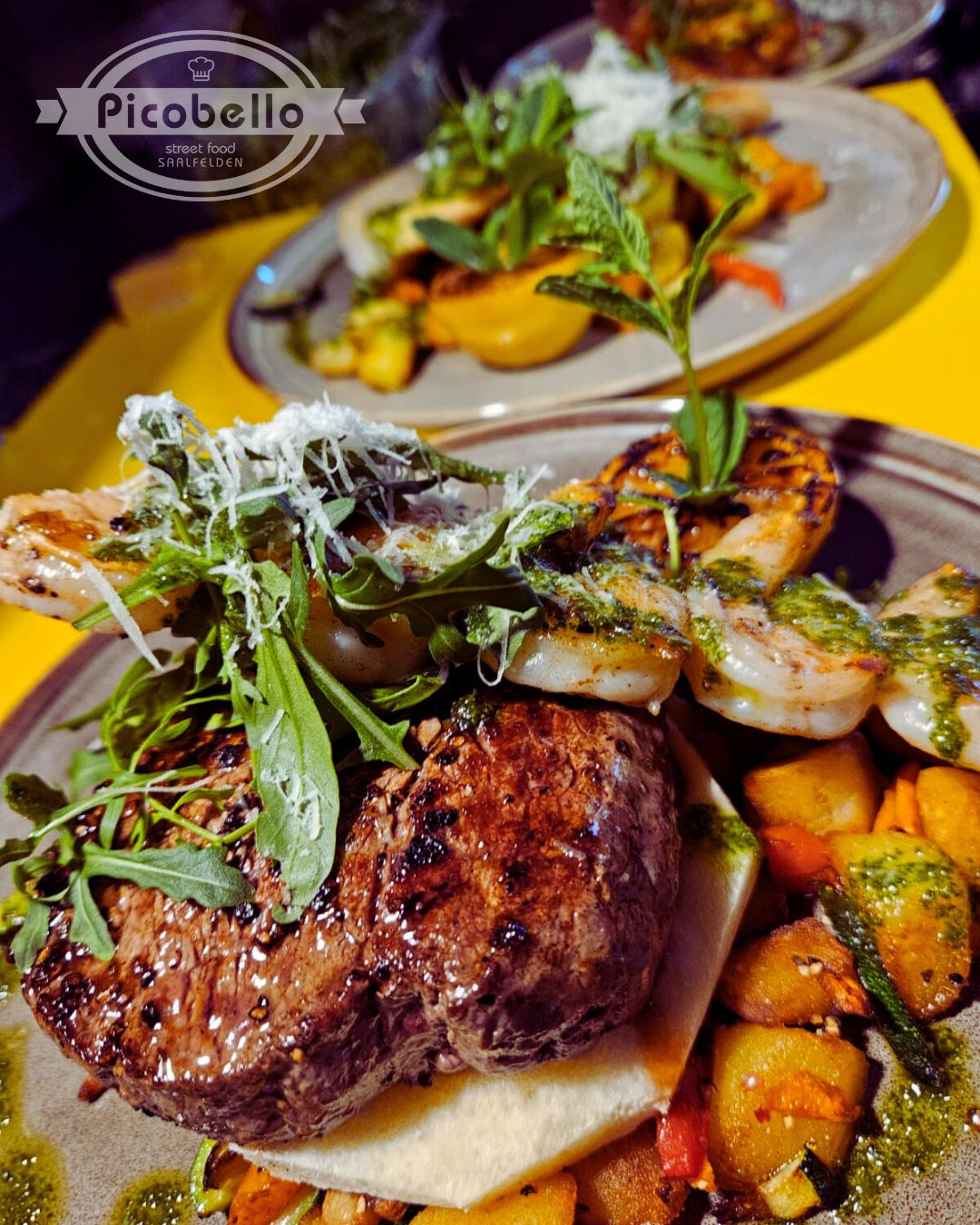 Steak mit Kartoffeln