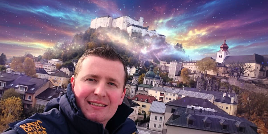 Unipark Salzburg Blick von der Dachterrasse